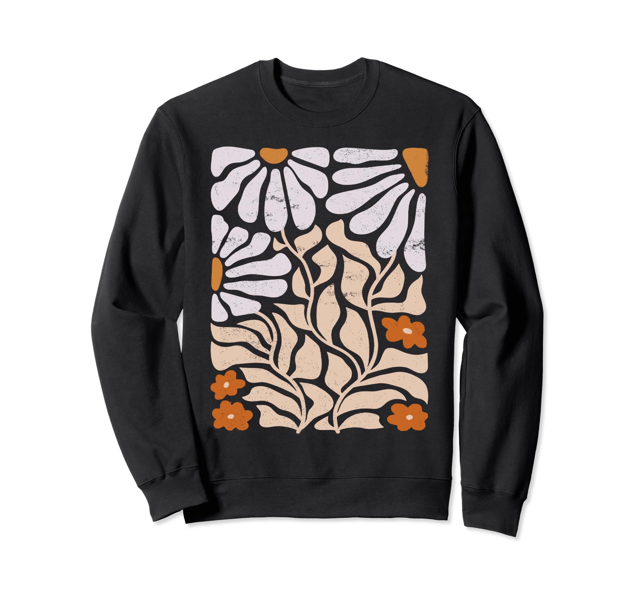 Boho Wildflower Spring Summer Sweatshirt - Minimalist Print Men Women - T-Shirt, Sweatshirt, Hoodie