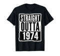 Straight Outta 1974 Birthday Mens T-Shirt - Aesthetic Graphic Men Women - T-Shirt, Sweatshirt, Hoodie