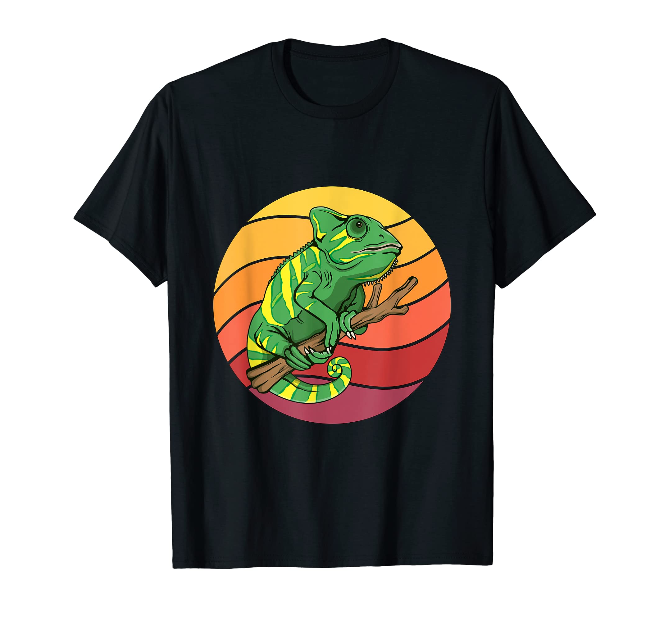 Chameleon Sunset Chameleons T-Shirt - Custom Art Print Men Women - T-Shirt, Sweatshirt, Hoodie