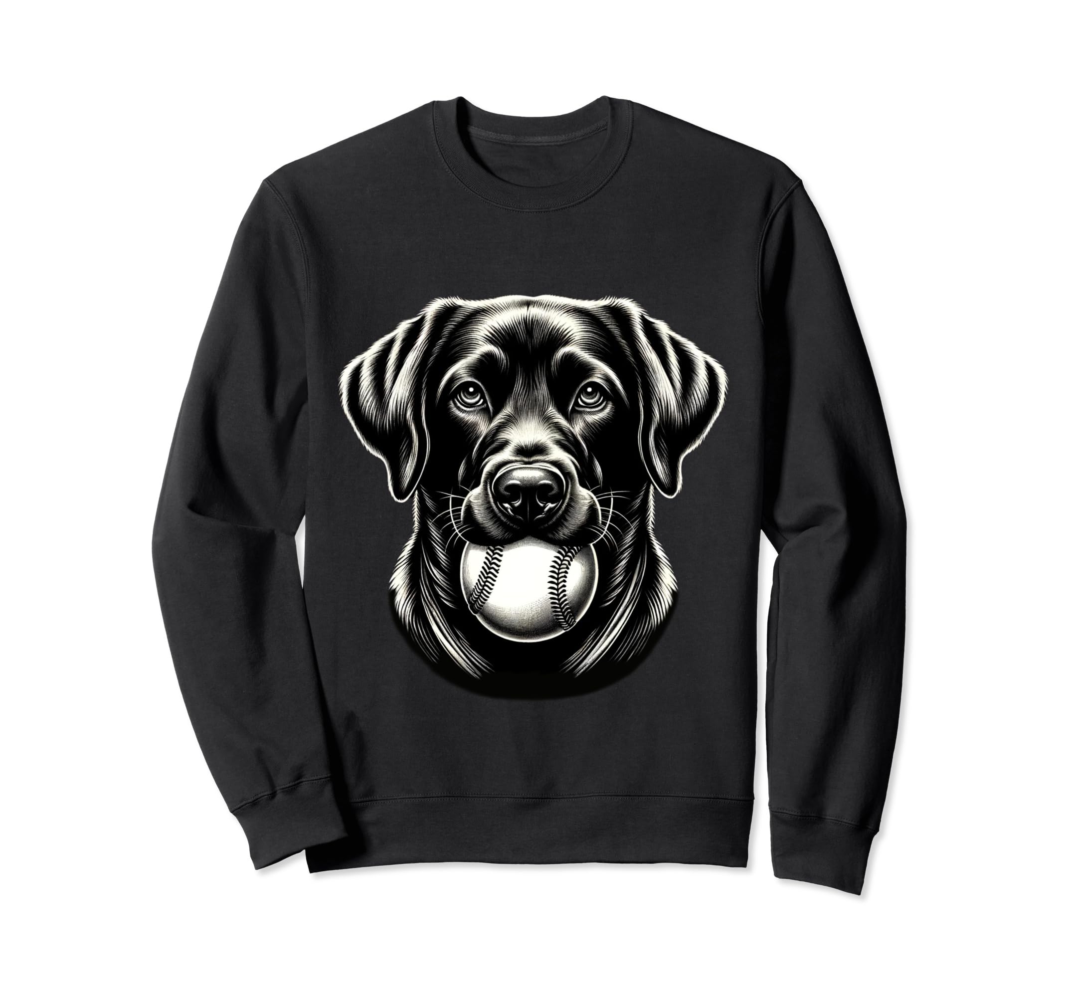 Black Labrador Retriever Sweatshirt - Fun Novelty Design Men Women - T-Shirt, Sweatshirt, Hoodie