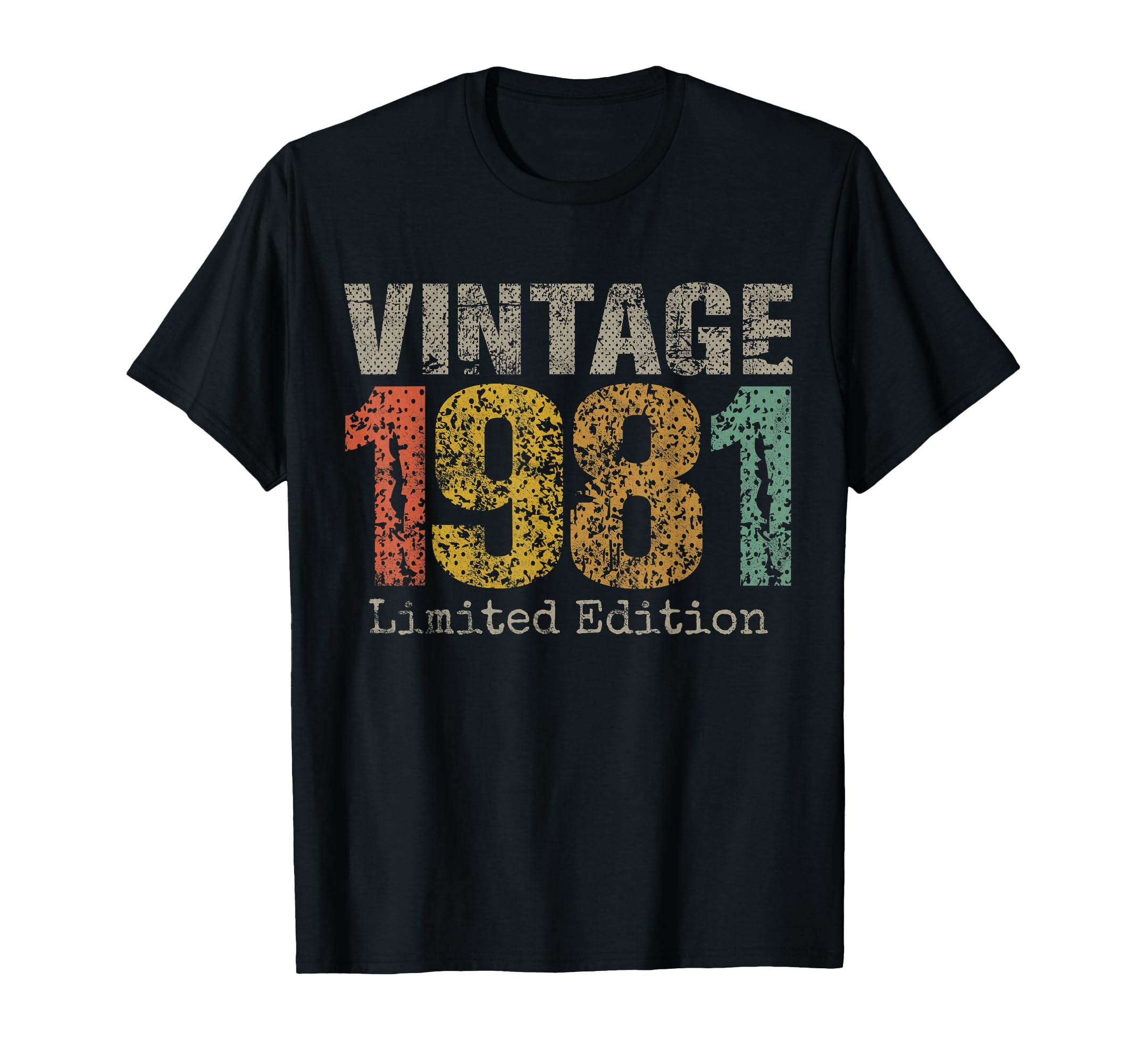1981 Text 45Th Birthday Gift 45 Year T-Shirt - Casual Everyday Wear Unisex - T-Shirt, Sweatshirt, Hoodie