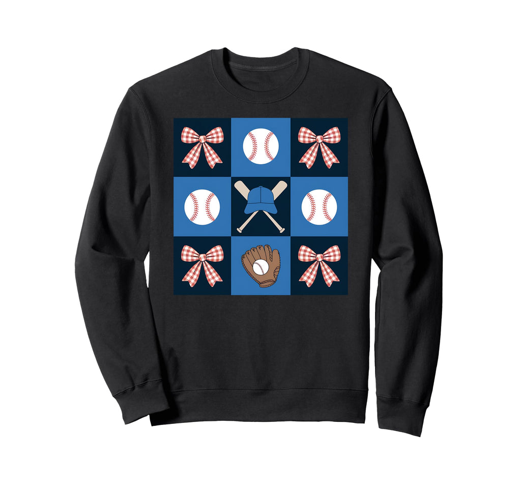 Baseball Sister Coquette Bow Sweatshirt - Fun Novelty Design Unisex - T-Shirt, Sweatshirt, Hoodie