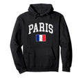Paris Flag France Distressed Worn Hoodie - Novelty Apparel Men Women - T-Shirt, Sweatshirt, Hoodie