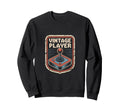 Player Arcade Joystick Gamer Badge Sweatshirt - Unique Graphic Men Women - T-Shirt, Sweatshirt, Hoodie