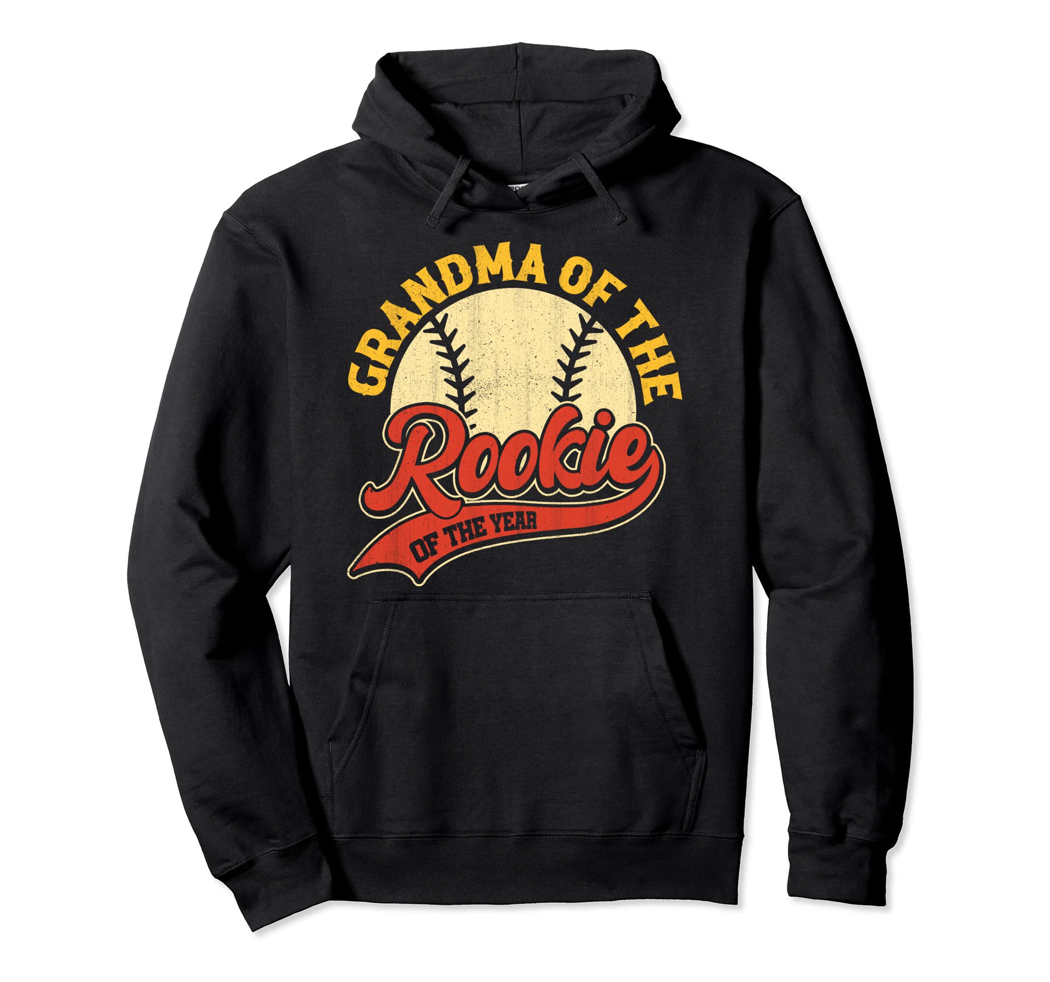 Grandma Rookie Rookie Year Baseball Nana Hoodie - Graphic Print Unisex - T-Shirt, Sweatshirt, Hoodie