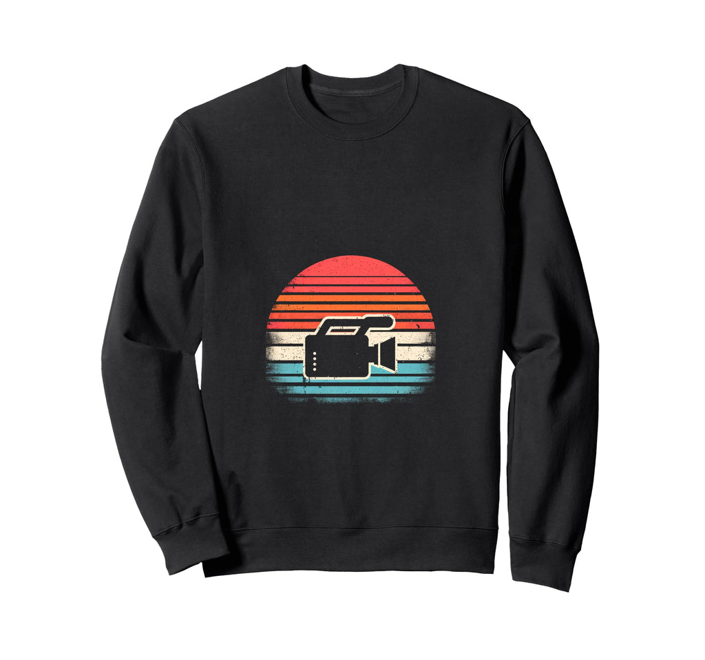 Sunset Video Camera Hoodie - Fun Novelty Design Unisex - T-Shirt, Sweatshirt, Hoodie