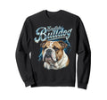 English Bulldog 90S Dog Lover 80S Sweatshirt - Minimalist Print Men Women - T-Shirt, Sweatshirt, Hoodie
