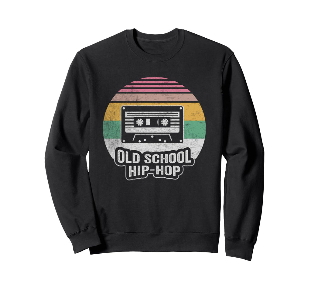 Old School Hip Hop Cassette Tape Sweatshirt - Graphic Print Men Women - T-Shirt, Sweatshirt, Hoodie