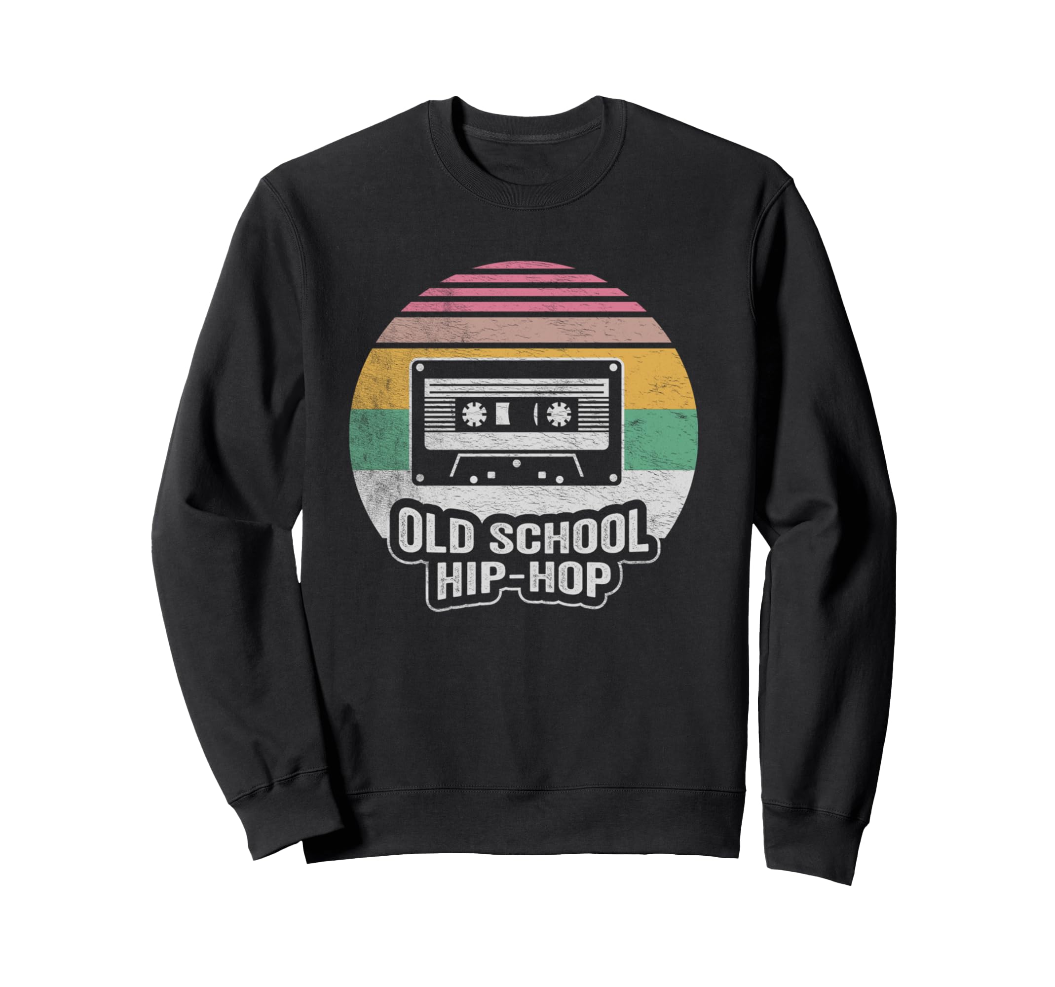 Old School Hip Hop Cassette Tape Sweatshirt - Graphic Print Men Women - T-Shirt, Sweatshirt, Hoodie