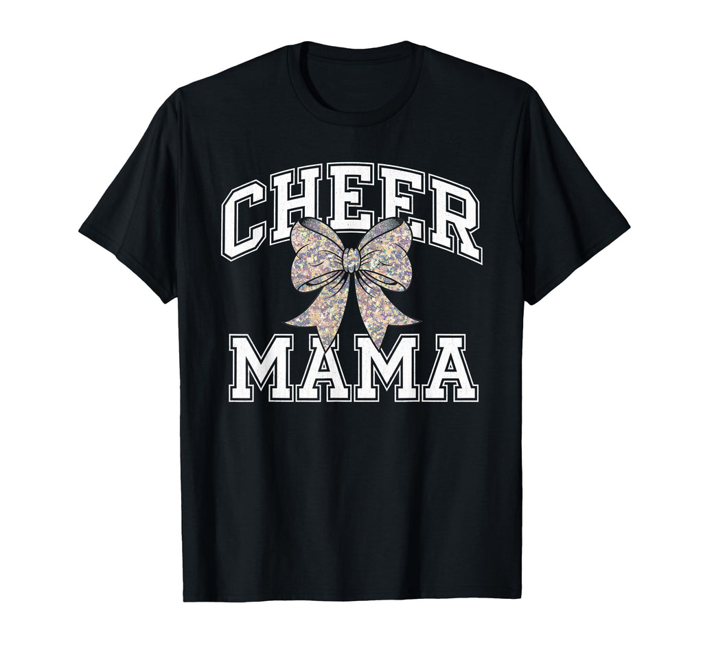 Cheer Mom Mother Bow Cheerleader Game T-Shirt - Aesthetic Graphic Unisex - T-Shirt, Sweatshirt, Hoodie