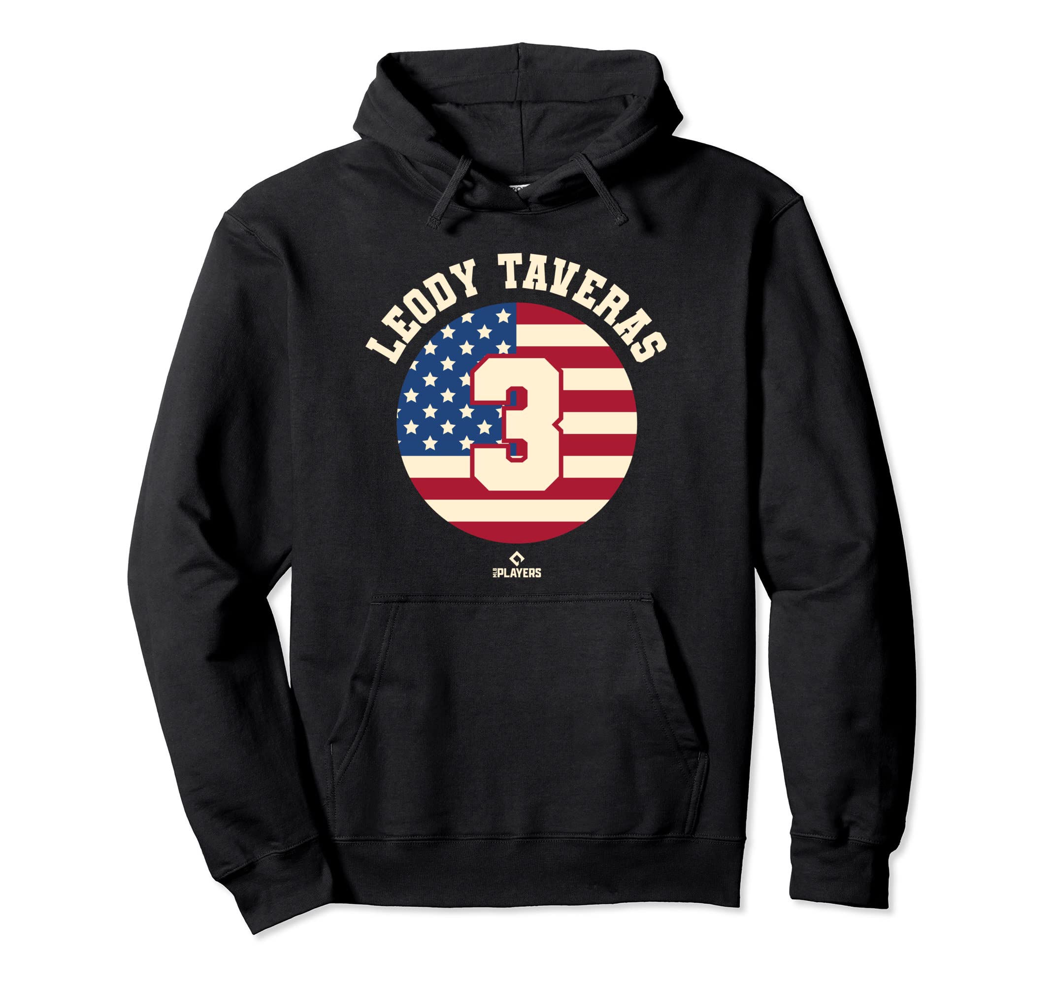 Leody Taveras Flag Mlbpa Patriotic Hoodie - Novelty Apparel for Adults - T-Shirt, Sweatshirt, Hoodie