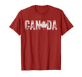 Canada Distressed Flag Leaf Maple T-Shirt - Casual Everyday Wear Men Women - T-Shirt, Sweatshirt, Hoodie