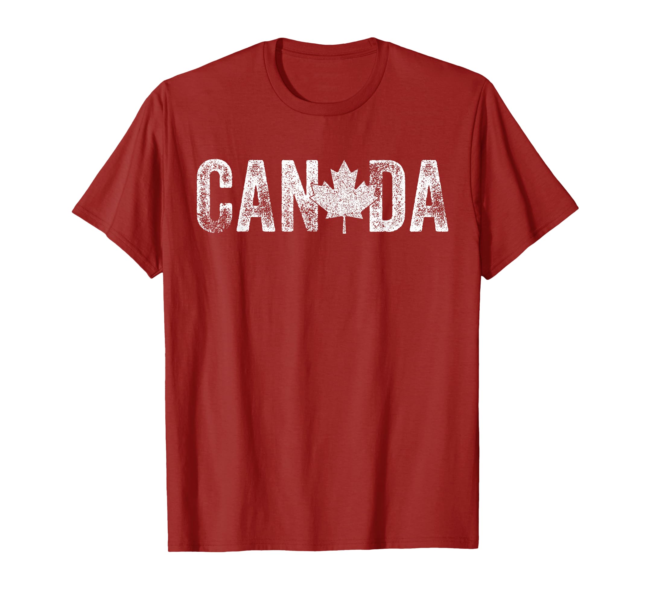 Canada Distressed Flag Leaf Maple T-Shirt - Casual Everyday Wear Men Women - T-Shirt, Sweatshirt, Hoodie