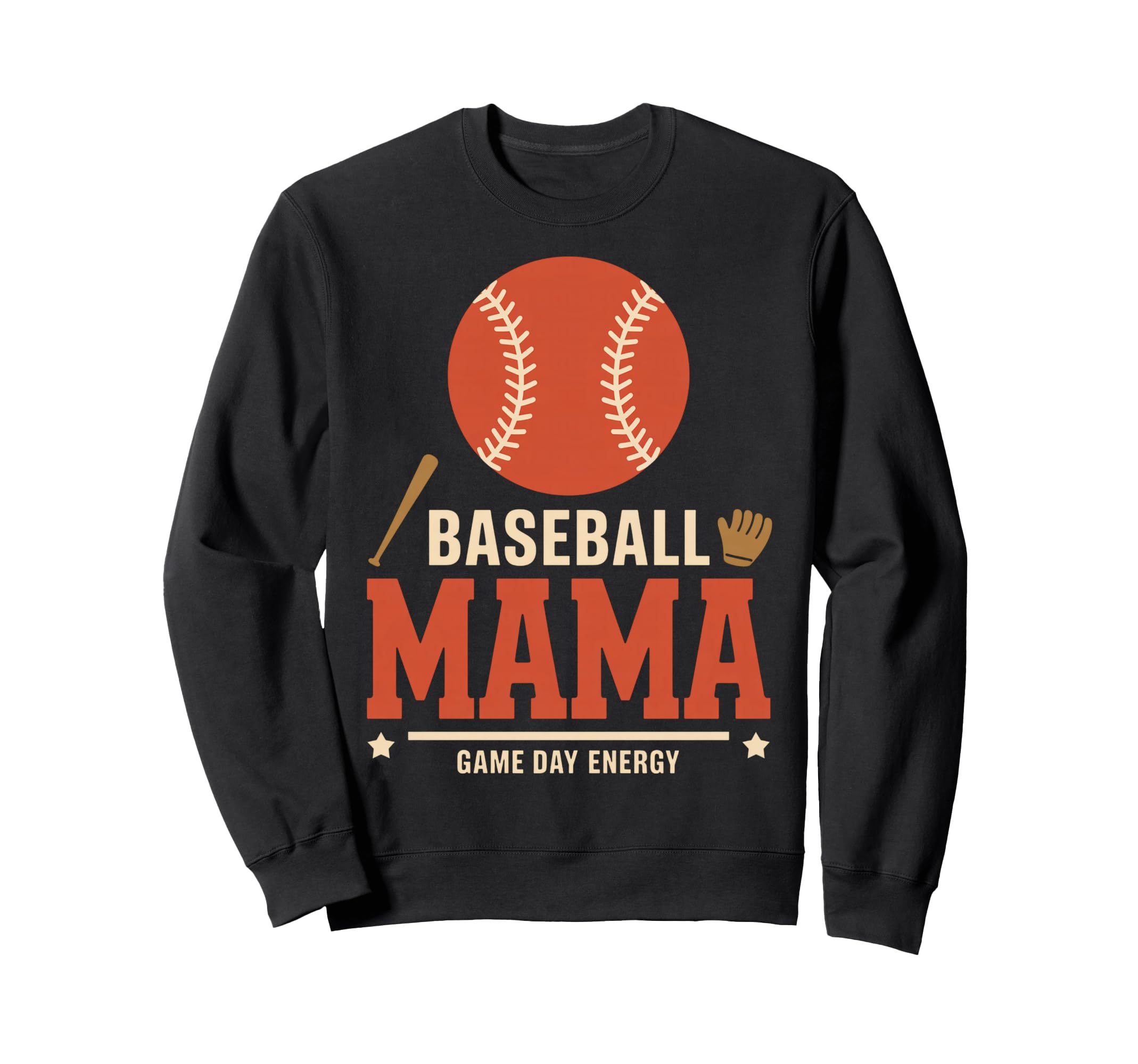 Baseball Mama Game Day Energy Sport Sweatshirt - Novelty Apparel Unisex - T-Shirt, Sweatshirt, Hoodie