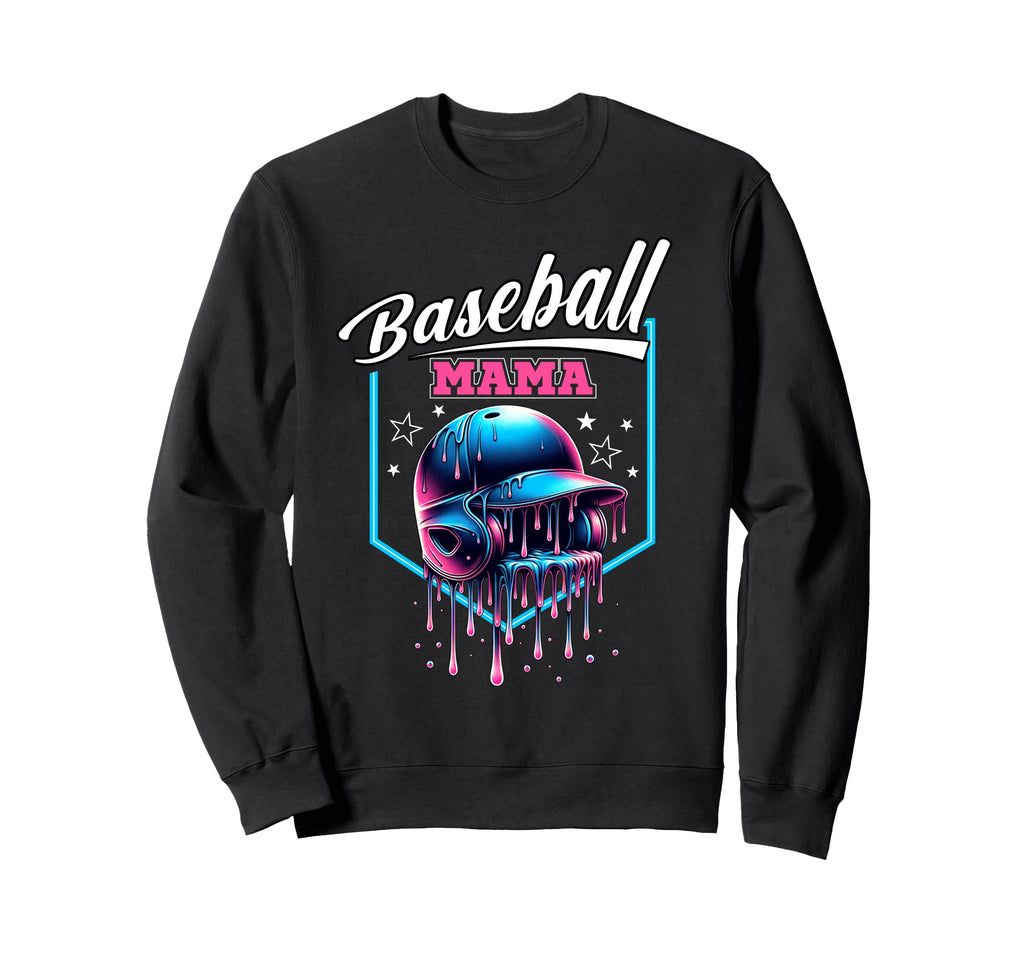 Baseball Mama Mothers Day Baseball Sweatshirt - Graphic Print Men Women - T-Shirt, Sweatshirt, Hoodie