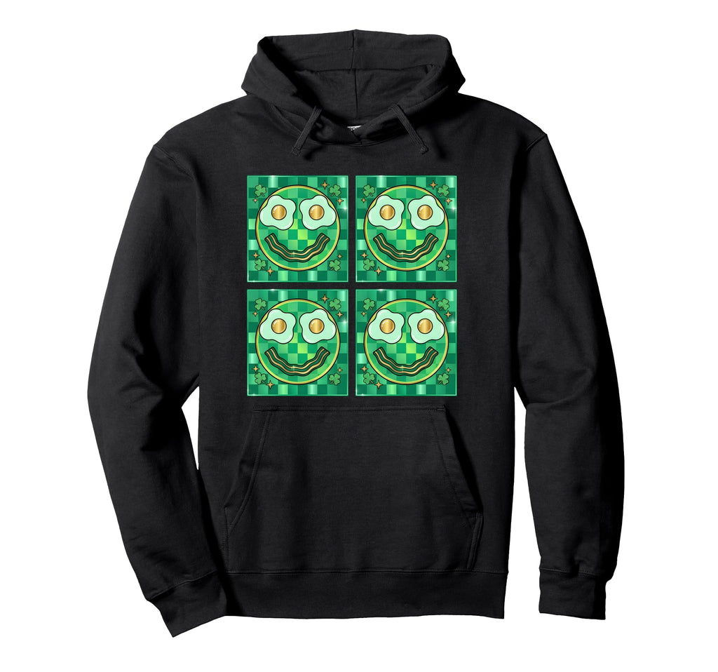 Green Face Eggs And Bacon Breakfast Hoodie - Aesthetic Graphic Men Women - T-Shirt, Sweatshirt, Hoodie