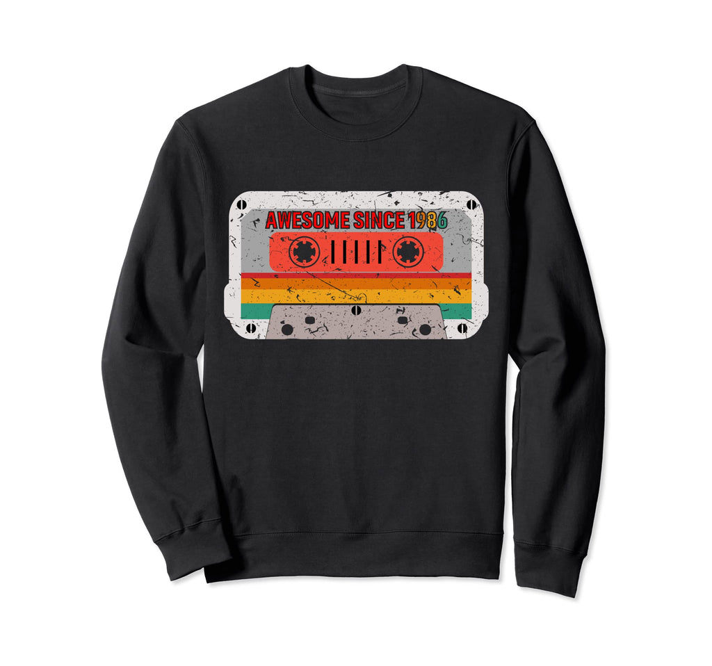 Awesome Since 1986 35Th Birthday Sweatshirt - Trendy Graphic for Adults - T-Shirt, Sweatshirt, Hoodie