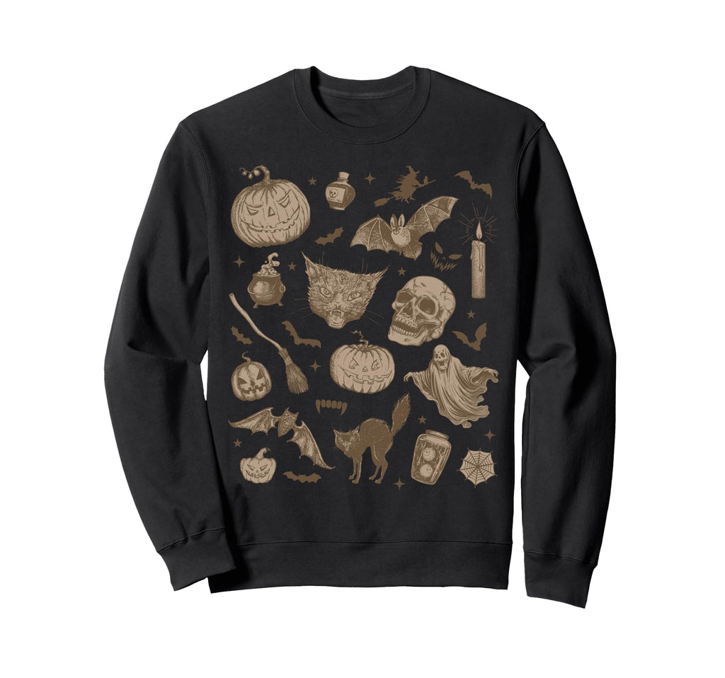 Halloween 90S Aesthetic Witchy Sweatshirt - Casual Everyday Wear for Adults - T-Shirt, Sweatshirt, Hoodie