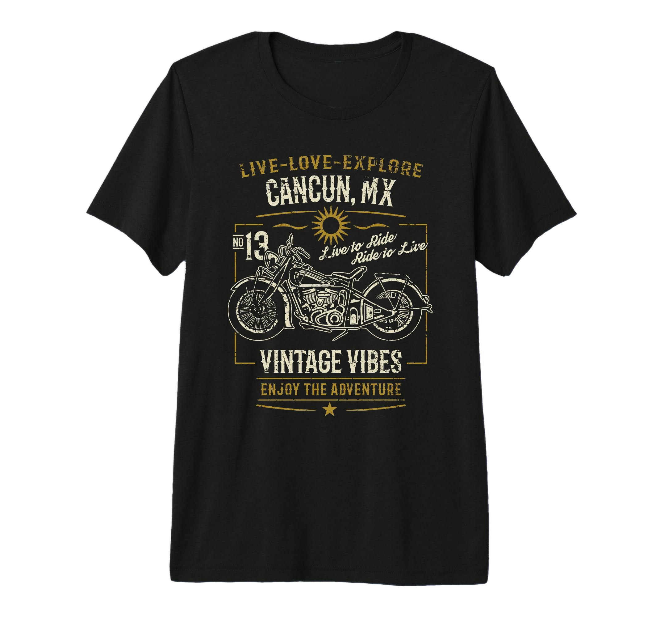 Cancun Mx Mexico Distressed T-Shirt - Casual Everyday Wear Unisex - T-Shirt, Sweatshirt, Hoodie