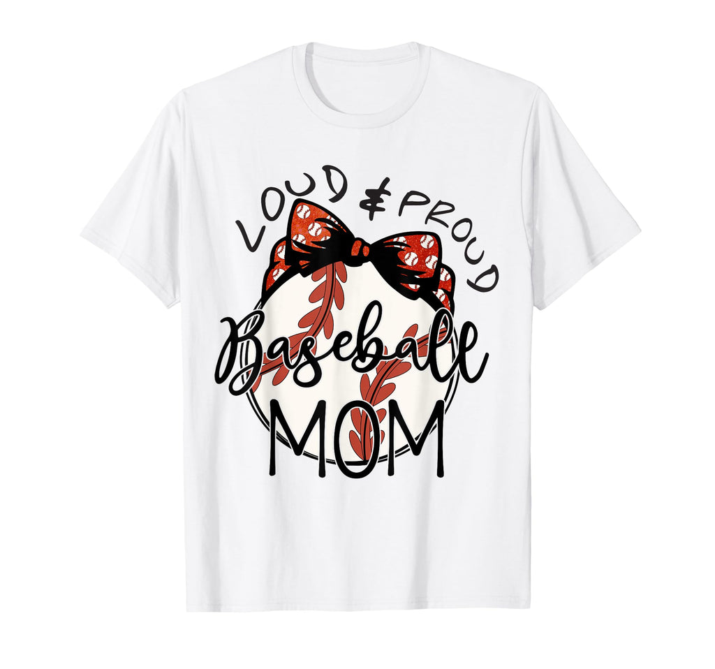 Love And Proud Baseball Mom Sport T-Shirt - Casual Everyday Wear Unisex - T-Shirt, Sweatshirt, Hoodie