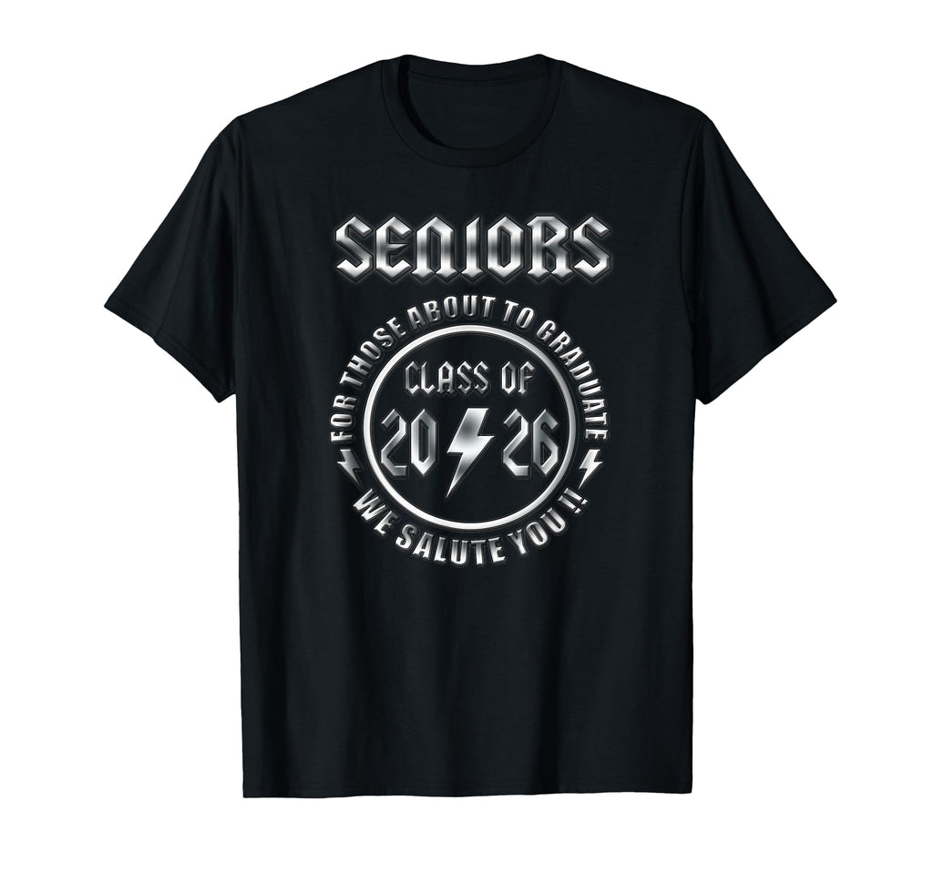 Senior 2026 Iconic Rock Graduation T-Shirt - Minimalist Print Men Women - T-Shirt, Sweatshirt, Hoodie