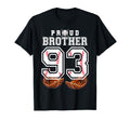 Proud Brother Baseball Player Number 93 T-Shirt - Minimalist Print Unisex - T-Shirt, Sweatshirt, Hoodie