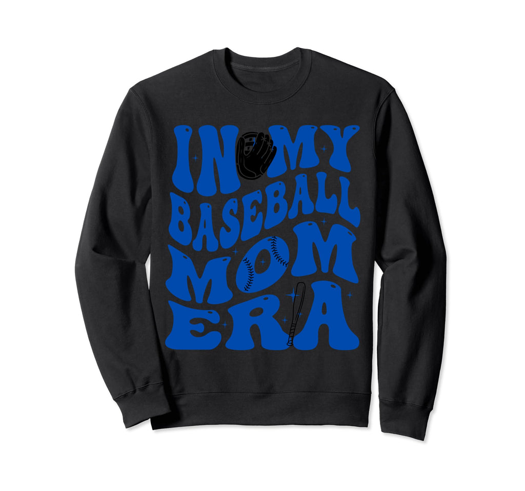 My Baseball Mom Ear Blue Sweatshirt - Custom Art Print for Adults - T-Shirt, Sweatshirt, Hoodie