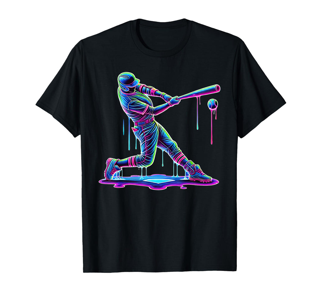 Ice Cream Drip Baseball Bat Baseball T-Shirt - Novelty Apparel Men Women - T-Shirt, Sweatshirt, Hoodie
