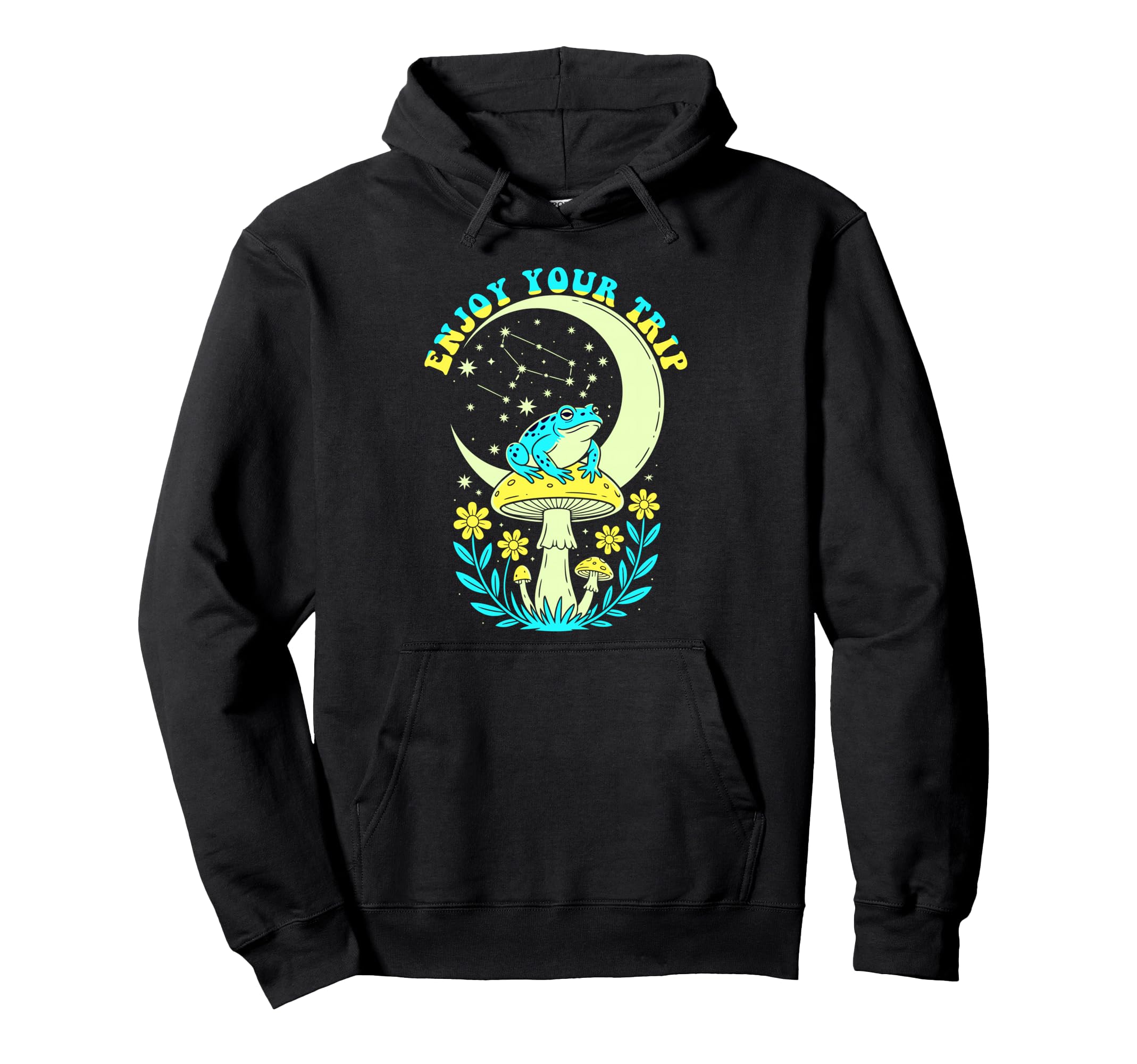 Enjoy Mushrooms Trip Psychedelic Hoodie - Custom Art Print Men Women - T-Shirt, Sweatshirt, Hoodie