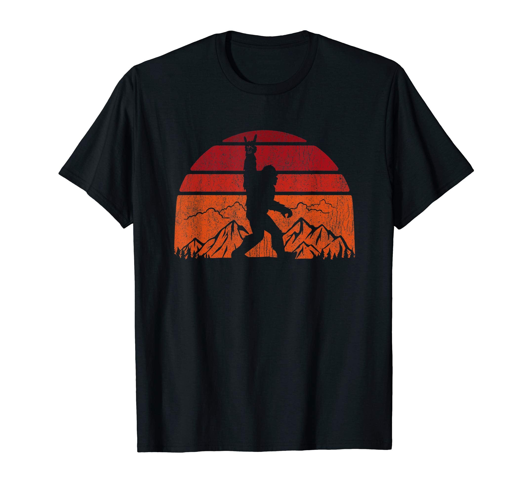 Rocksquatch Sasquatch Silhouette Mountain T-Shirt - Trendy Graphic Unisex - T-Shirt, Sweatshirt, Hoodie