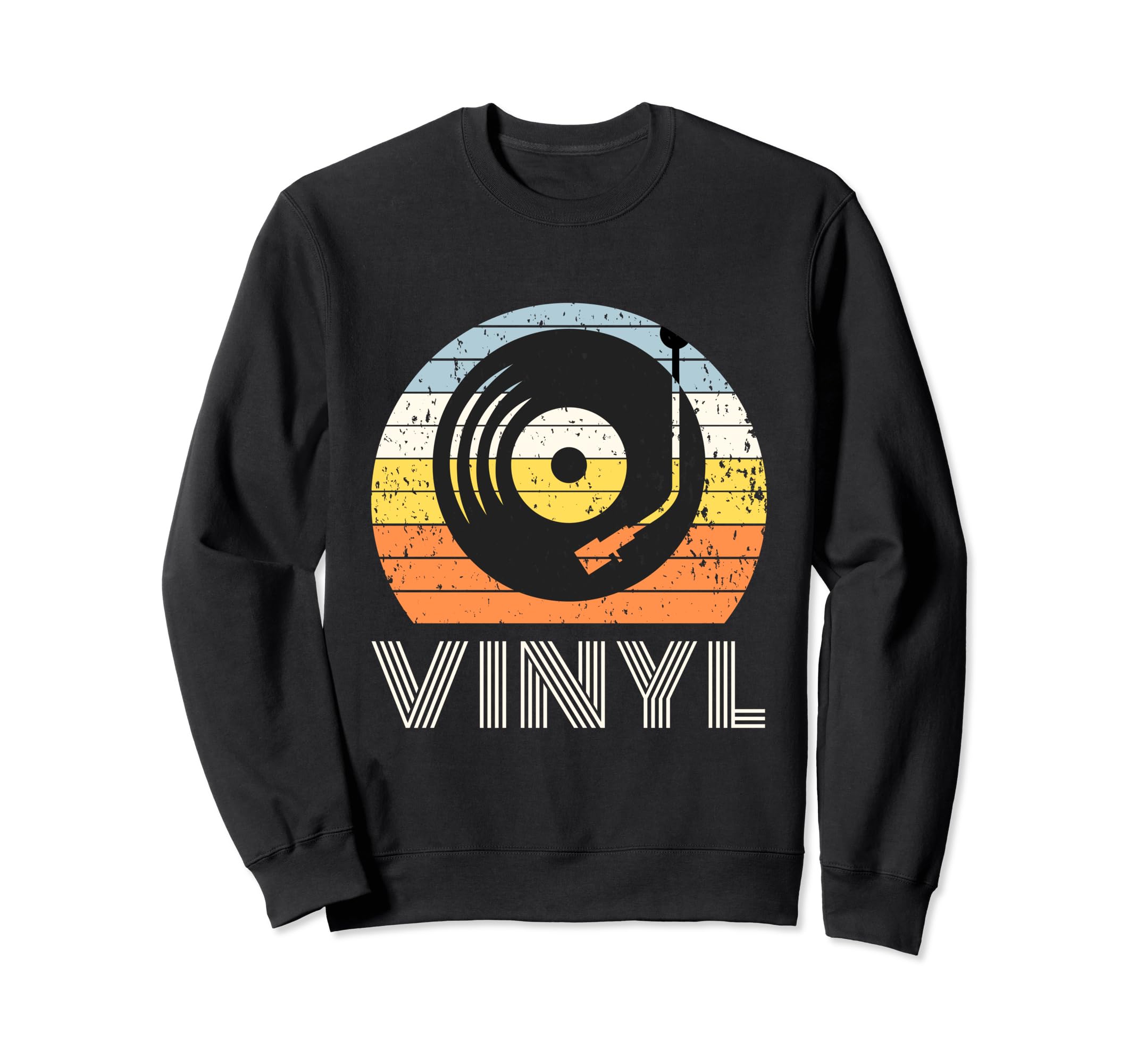 Vinyl Record Player Sweatshirt - Minimalist Print Men Women - T-Shirt, Sweatshirt, Hoodie