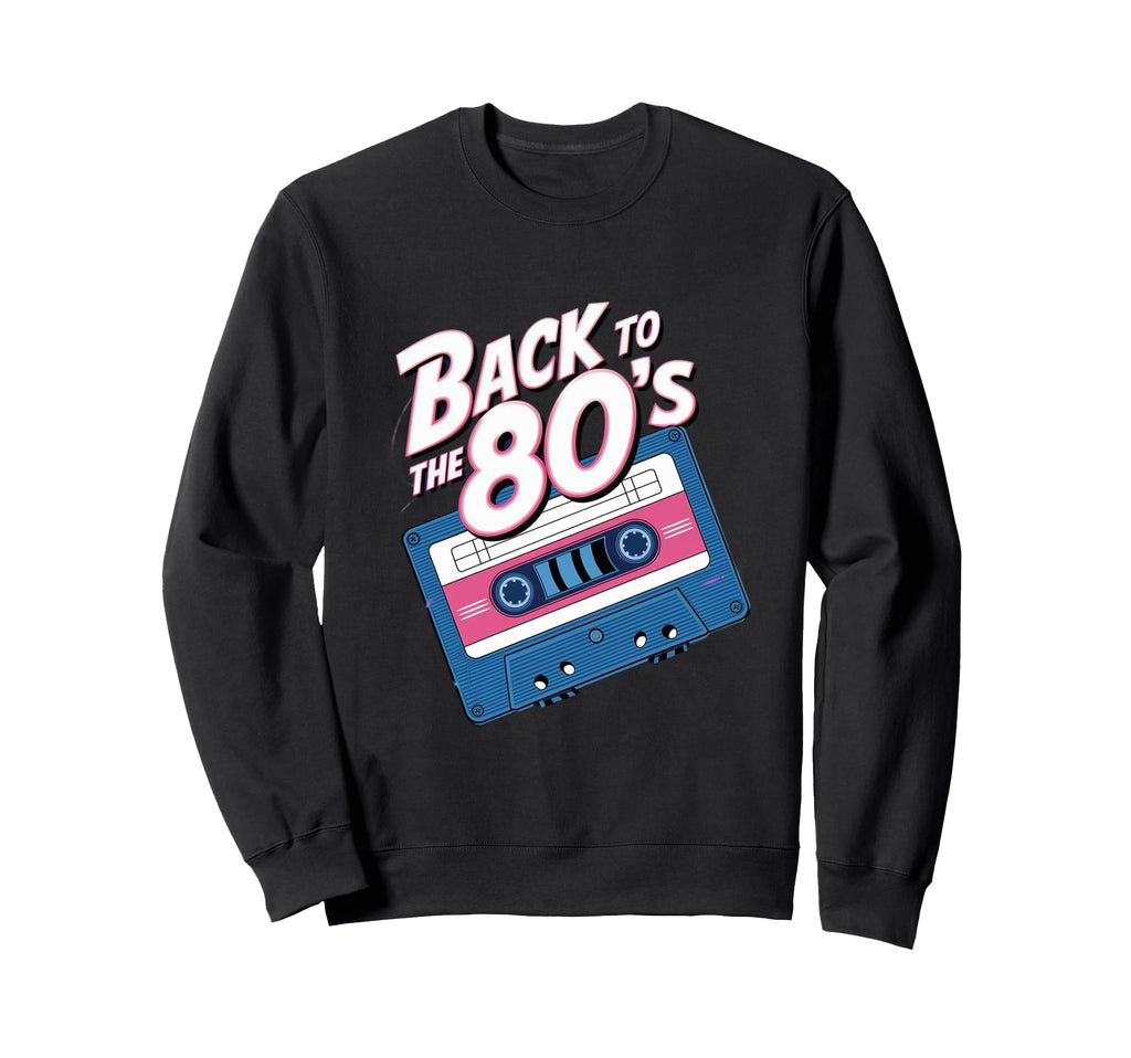 80S Cassette Tape Music Vibes Sweatshirt - Aesthetic Graphic Unisex - T-Shirt, Sweatshirt, Hoodie