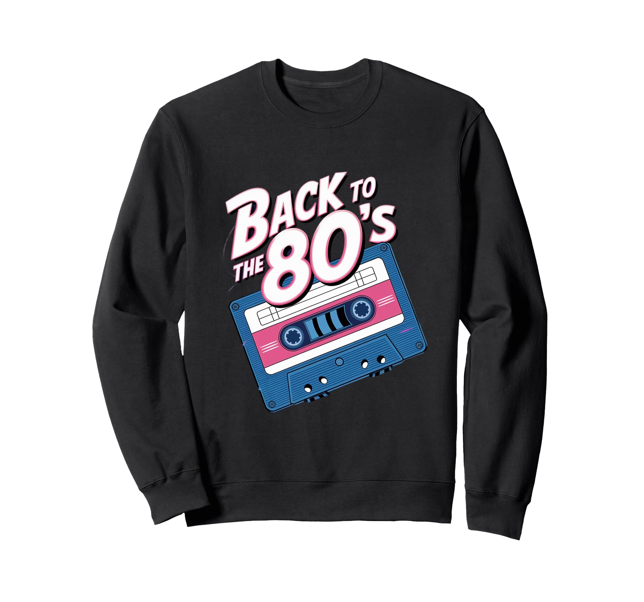 80S Cassette Tape Music Vibes Sweatshirt - Aesthetic Graphic Unisex - T-Shirt, Sweatshirt, Hoodie