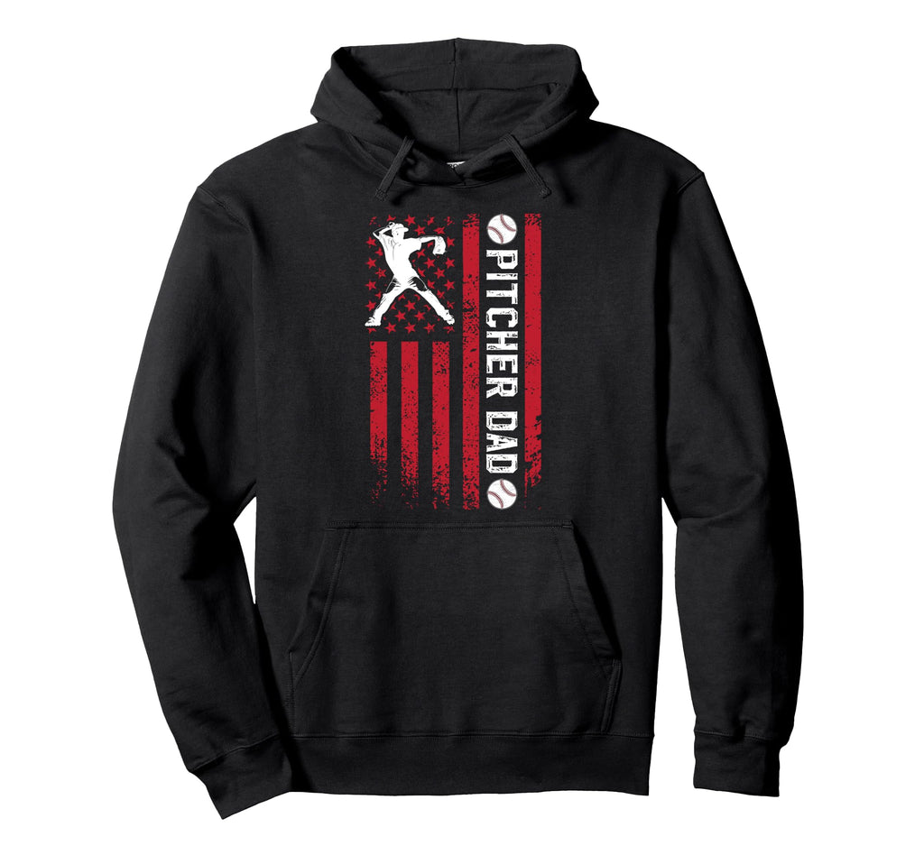Baseball Pitcher Dad Baseball Pitcher Hoodie - Custom Art Print Men Women - T-Shirt, Sweatshirt, Hoodie