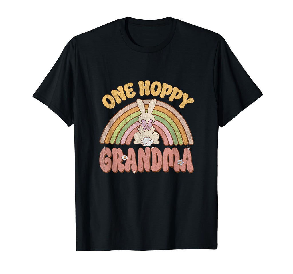 One Hoppy Grandma Bunny Easter T-Shirt - Minimalist Print for Adults - T-Shirt, Sweatshirt, Hoodie