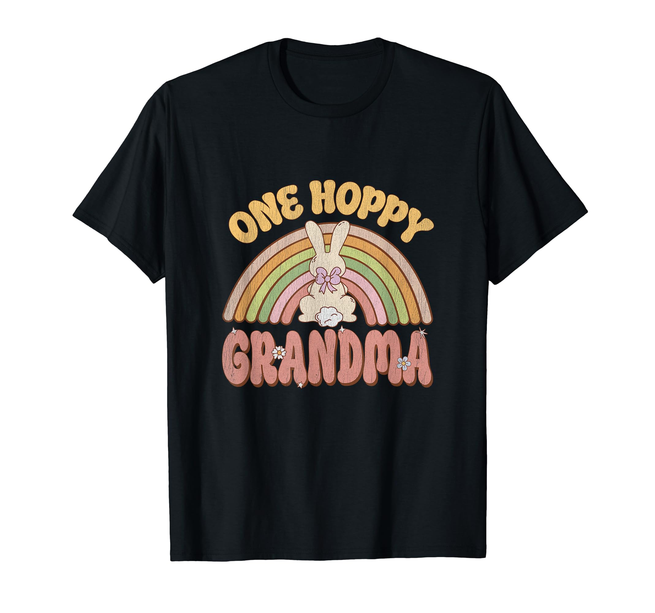 One Hoppy Grandma Bunny Easter T-Shirt - Minimalist Print for Adults - T-Shirt, Sweatshirt, Hoodie