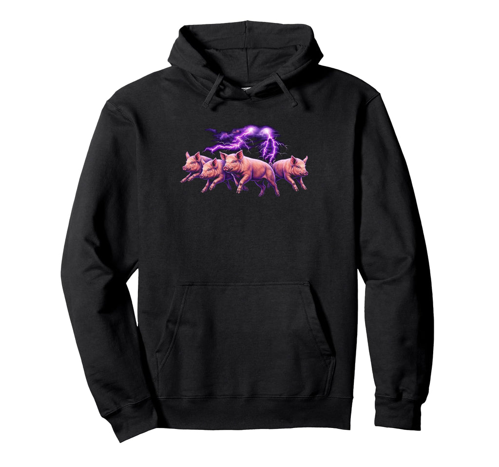 Pigs 90S Funny Pig 80S Farm Animal Lover Hoodie - Graphic Print Unisex - T-Shirt, Sweatshirt, Hoodie