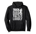 Distressed Running Dad Loudly Dad Loudly Hoodie - Fun Novelty Design Unisex - T-Shirt, Sweatshirt, Hoodie