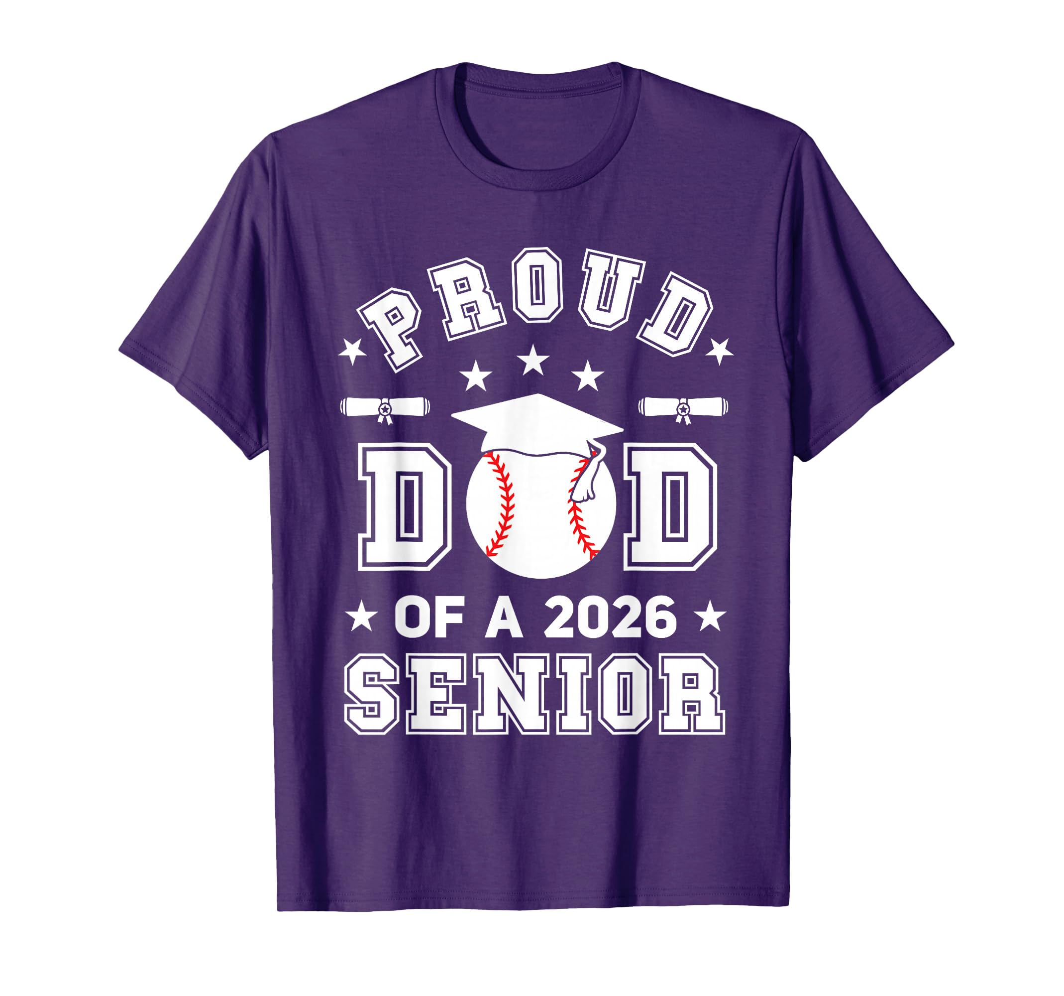 Mens Proud Dad 2026 Senior T-Shirt - Fun Novelty Design Men Women - T-Shirt, Sweatshirt, Hoodie