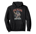 Feral Ballpark Brother Funny Hoodie - Fun Novelty Design for Adults - T-Shirt, Sweatshirt, Hoodie
