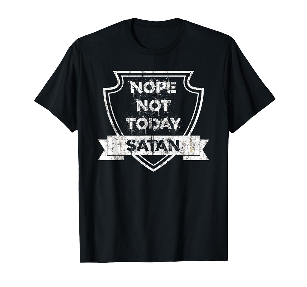 Nope Not Today Satan T-Shirt - Custom Art Print Unisex - T-Shirt, Sweatshirt, Hoodie