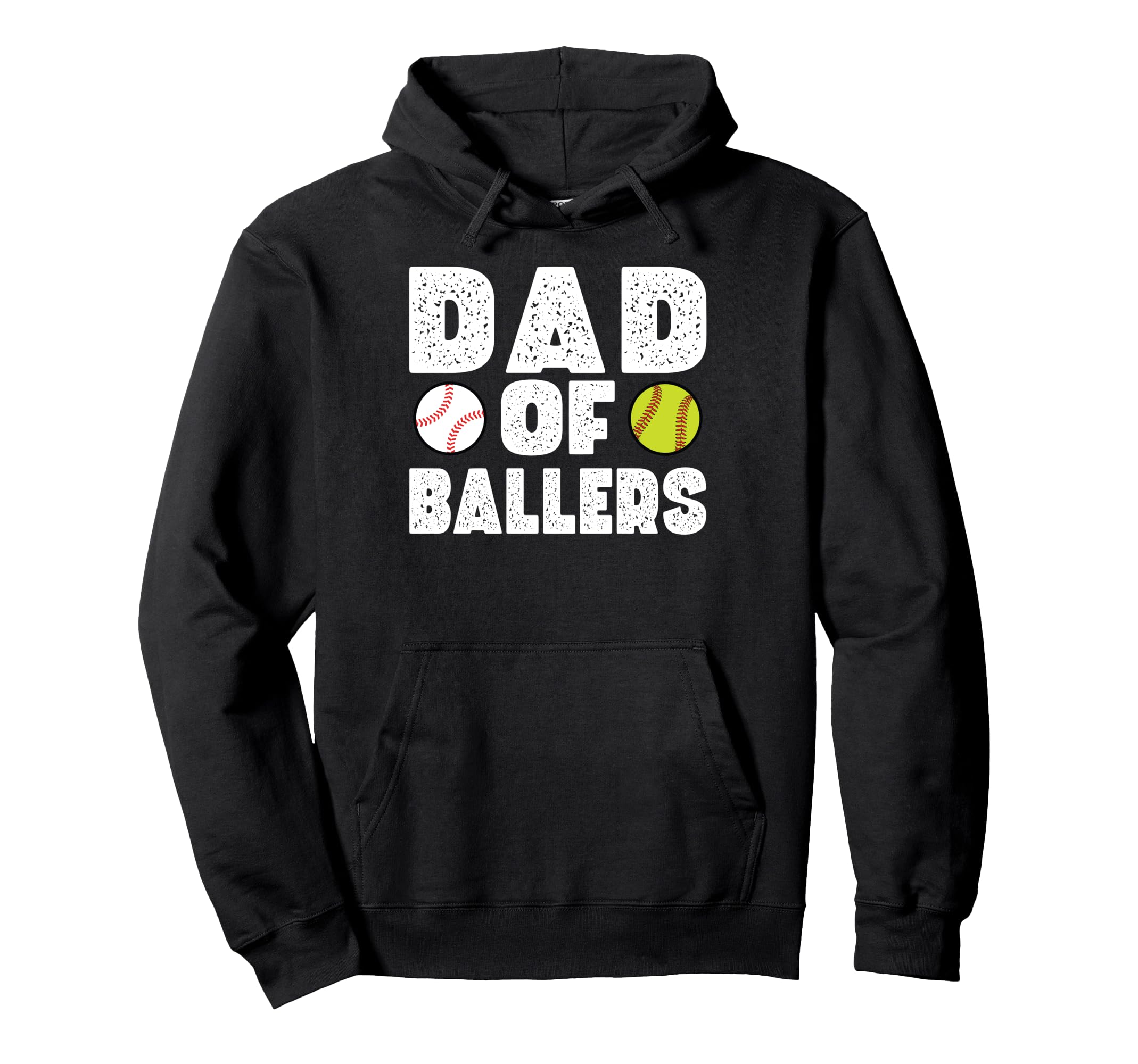 Dad Ballers Softball Hoodie - Casual Everyday Wear Men Women - T-Shirt, Sweatshirt, Hoodie