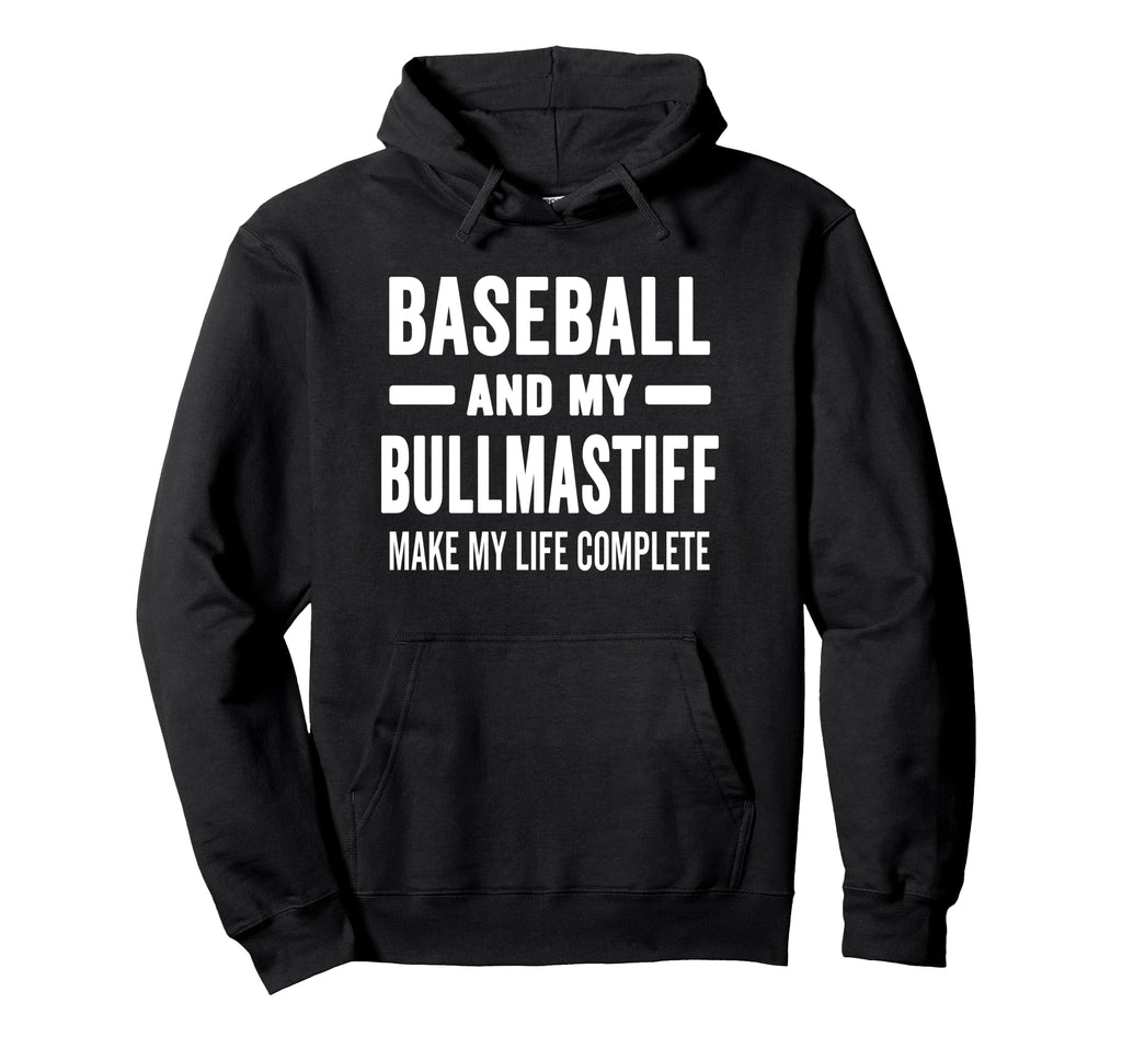 Baseball And My Bullmastiff Mama Gift Hoodie - Trendy Graphic Men Women - T-Shirt, Sweatshirt, Hoodie