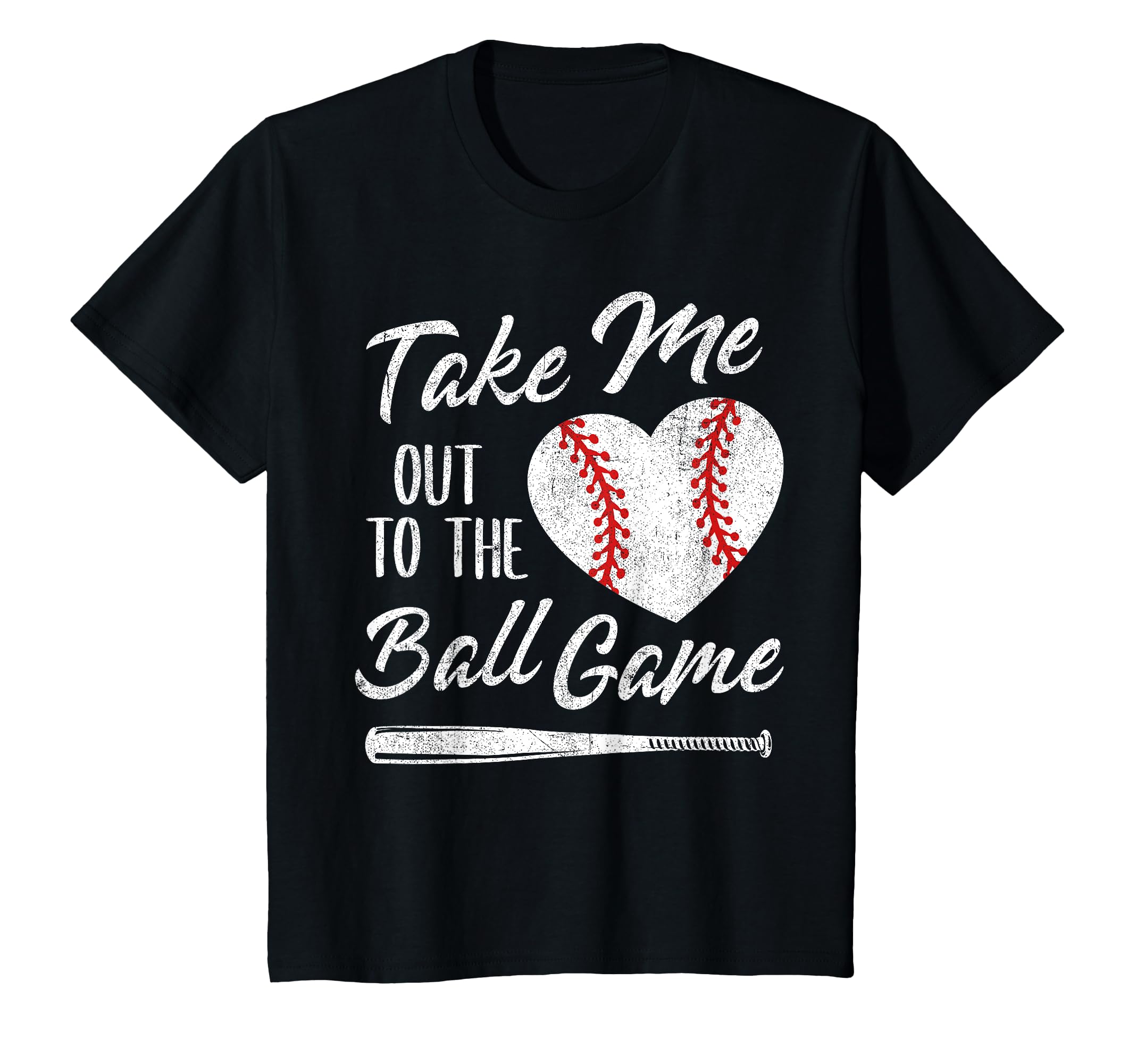 Take Me Out To Ball Game Baseball Heart T-Shirt - Trendy Graphic Unisex - T-Shirt, Sweatshirt, Hoodie