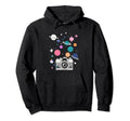 Artsy Galaxy Cosmic Camera Hoodie - Casual Everyday Wear Men Women - T-Shirt, Sweatshirt, Hoodie