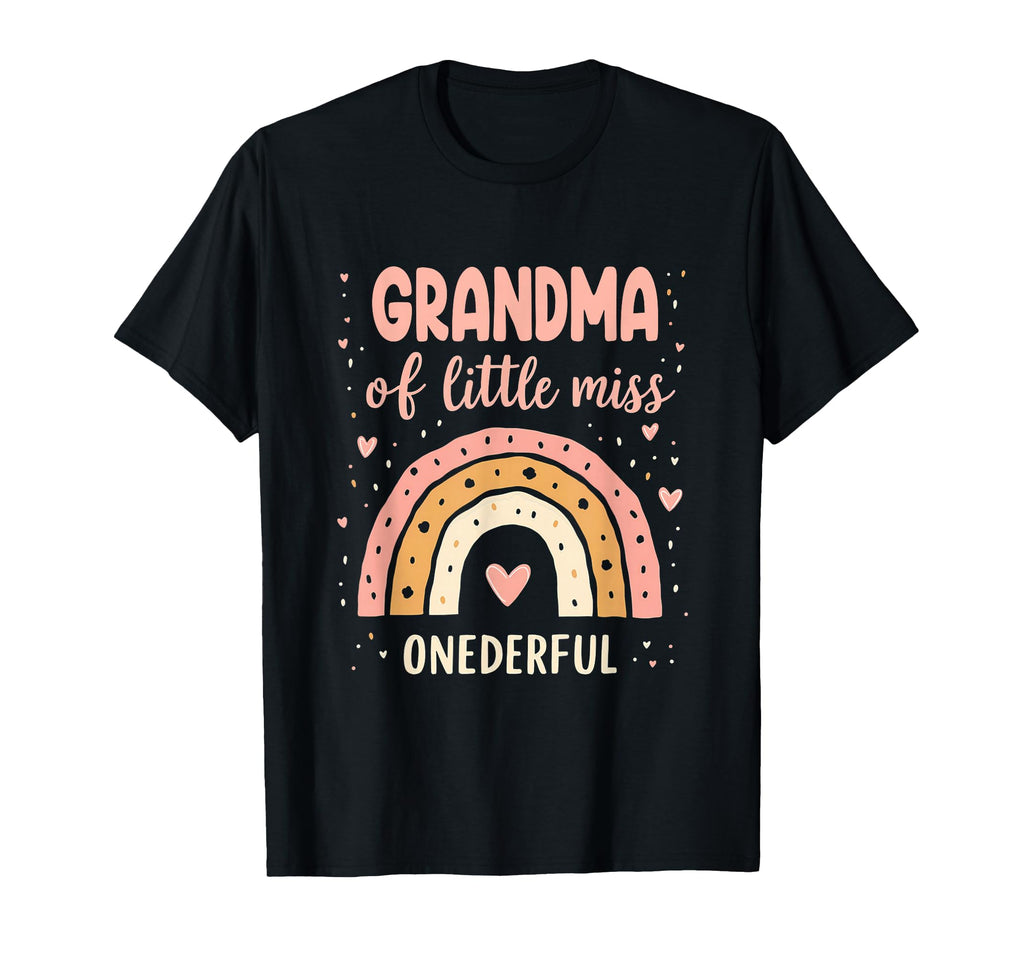 1St Birthday Rainbow Grandma Lil T-Shirt - Aesthetic Graphic for Adults - T-Shirt, Sweatshirt, Hoodie