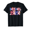 Baseball Mama Bow Lace Mothers Day T-Shirt - Fun Novelty Design Unisex - T-Shirt, Sweatshirt, Hoodie