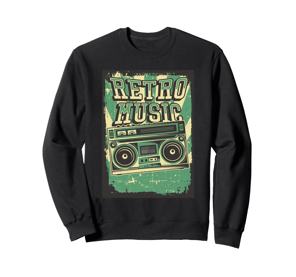 Music Tape Recorder Radio Cassette Sweatshirt - Trendy Graphic for Adults - T-Shirt, Sweatshirt, Hoodie