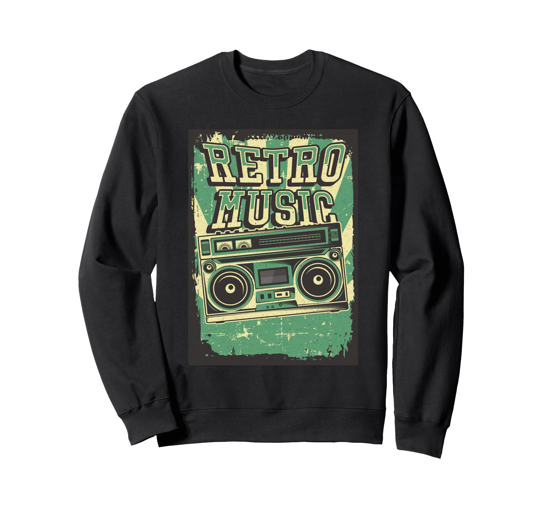 Music Tape Recorder Radio Cassette Sweatshirt - Trendy Graphic for Adults - T-Shirt, Sweatshirt, Hoodie