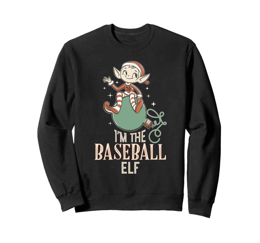 Im Baseball Elf Matching Family Sweatshirt - Trendy Graphic for Adults - T-Shirt, Sweatshirt, Hoodie